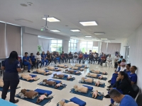 Personal del departamento de Emergencia del Hospital Dr. Marcelino Vélez Santana recibe capacitación en Soporte Básico de Vida y uso del Desfibrilador Automático (BLS/DEA) – Manejo Básico Vias Aéreas.